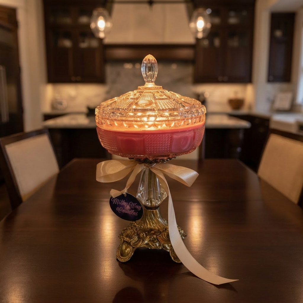 Candle in a Crystal - Regency Hollywood 1972 Crystal - Soy Wax Luxury Baccarat by MilkyWay Candles | 21 Oz